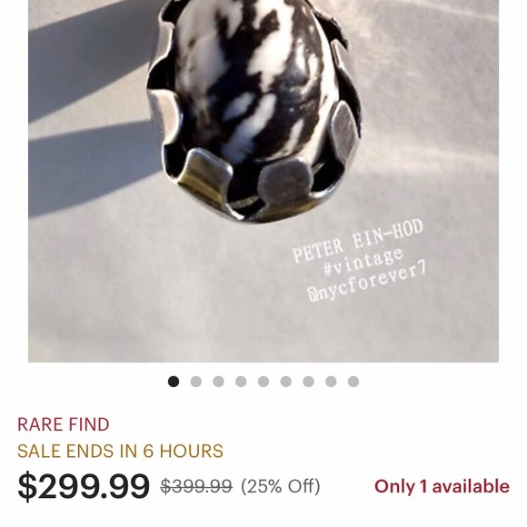 RARE PETER EIN-HOD STERLING SCULPTURAL BROOCH PENDANT.MID CENTURY MODERN - Picture 7 of 10